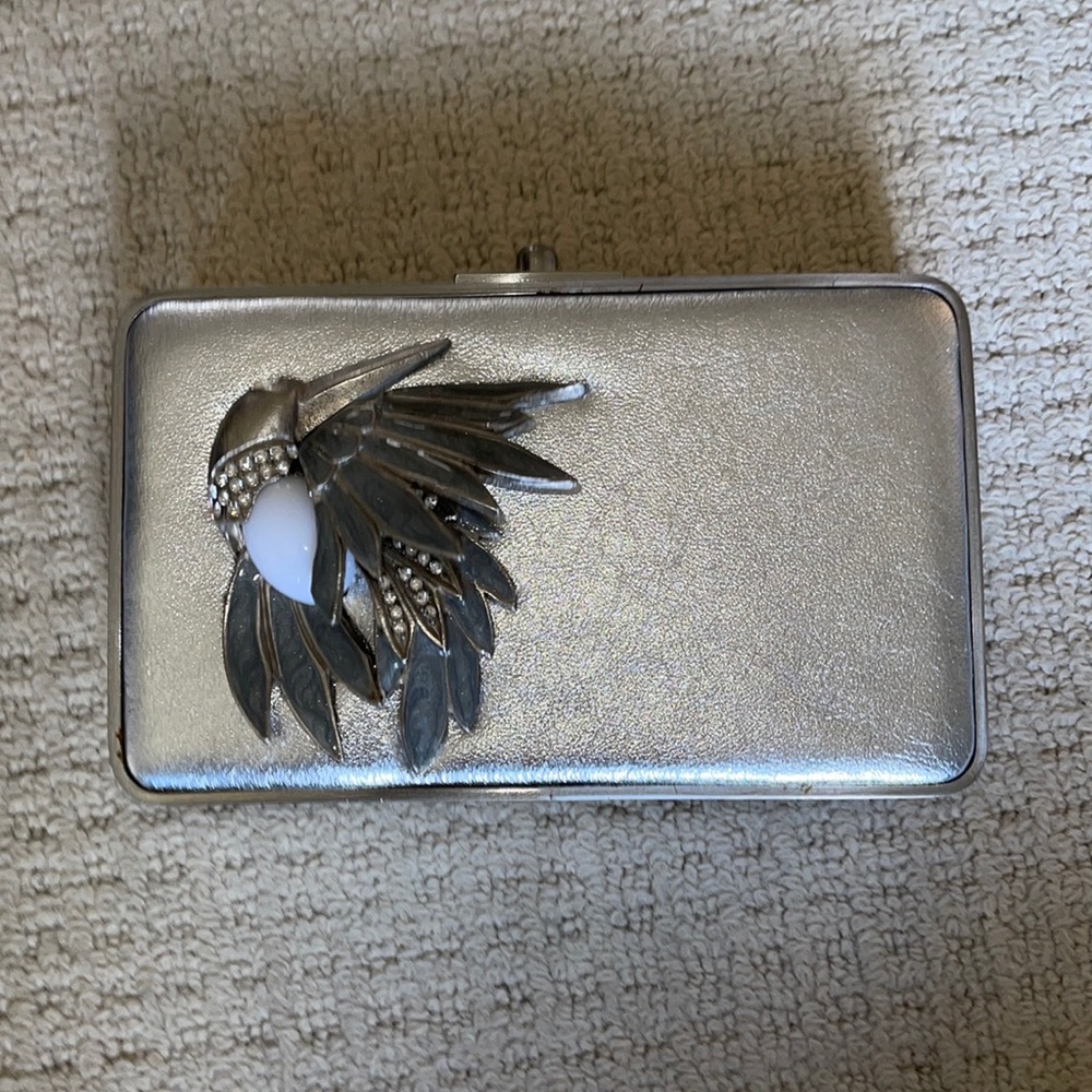 Moo Roo Leather Cross Body Bag with Bird Design